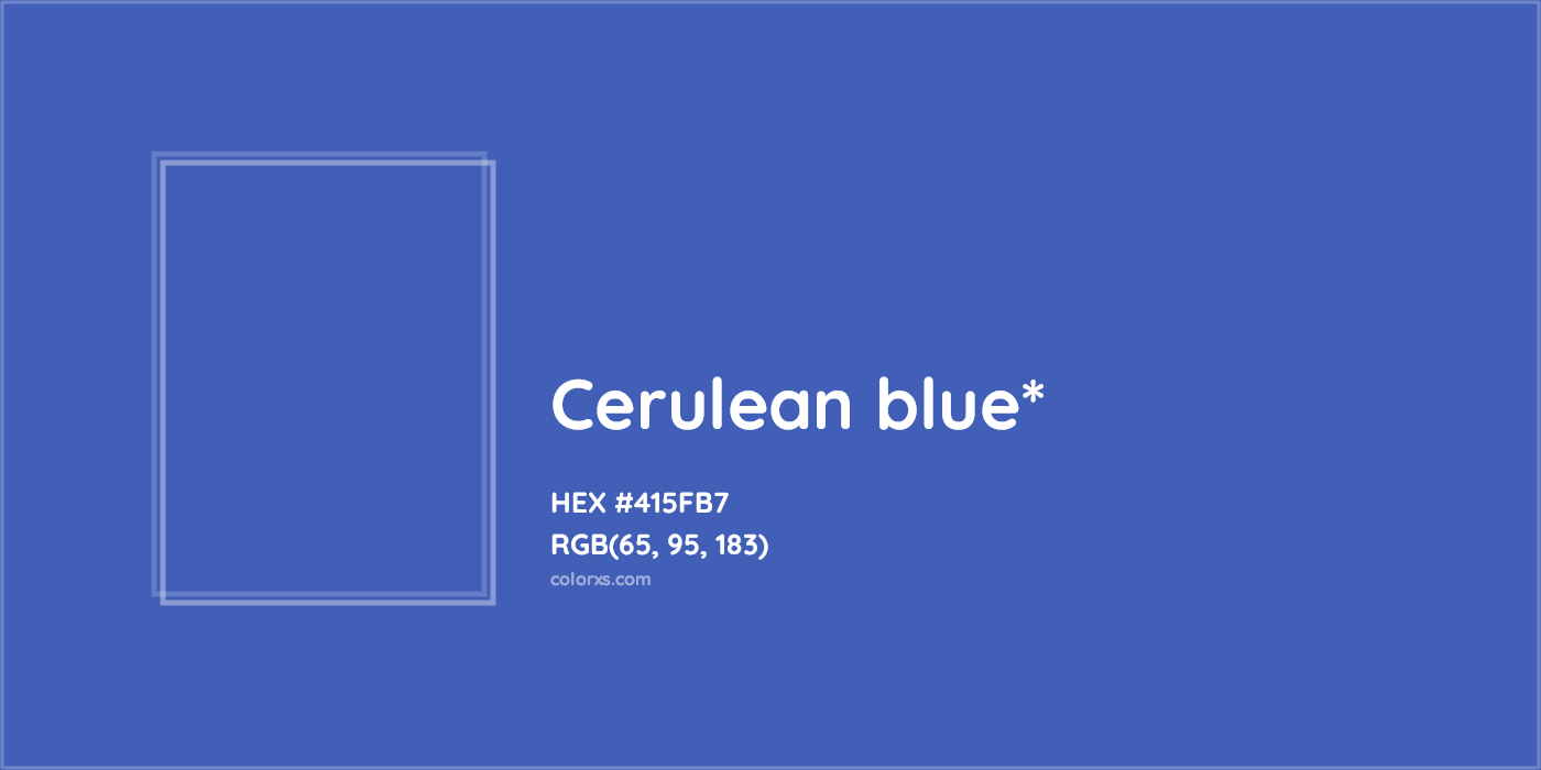 HEX #415FB7 Color Name, Color Code, Palettes, Similar Paints, Images