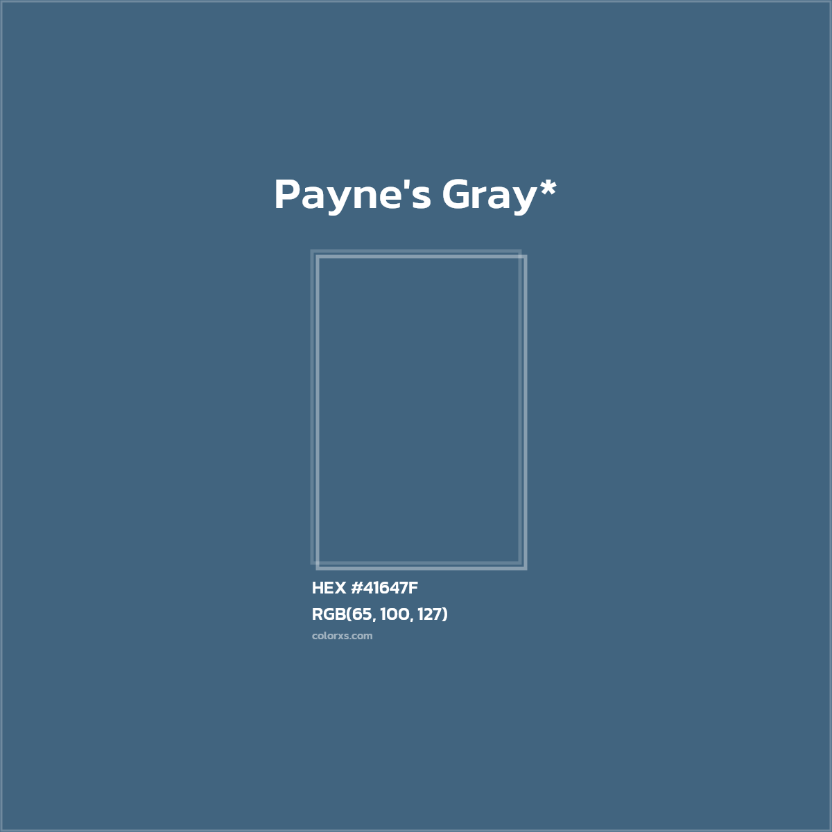 HEX #41647F Color Name, Color Code, Palettes, Similar Paints, Images
