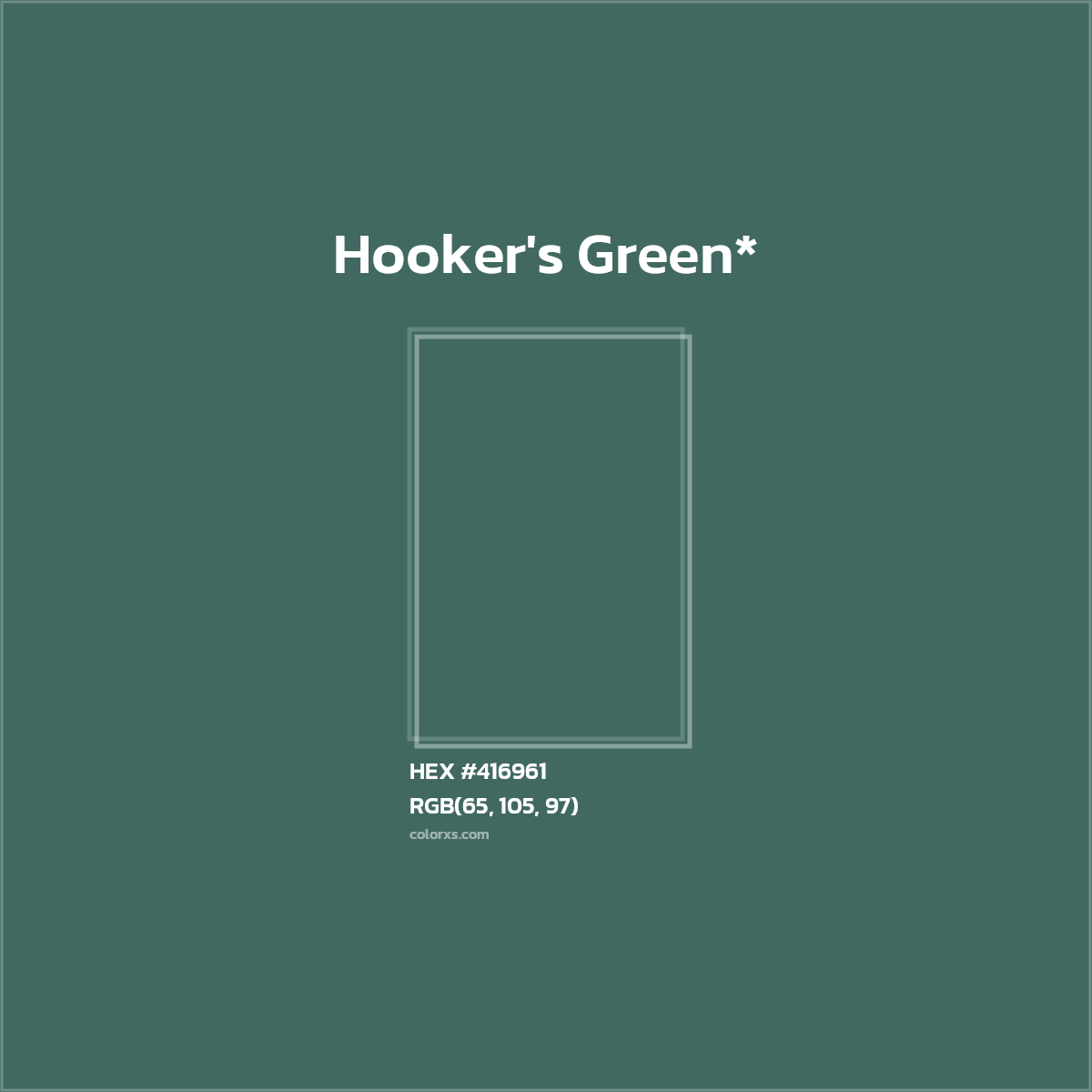 HEX #416961 Color Name, Color Code, Palettes, Similar Paints, Images