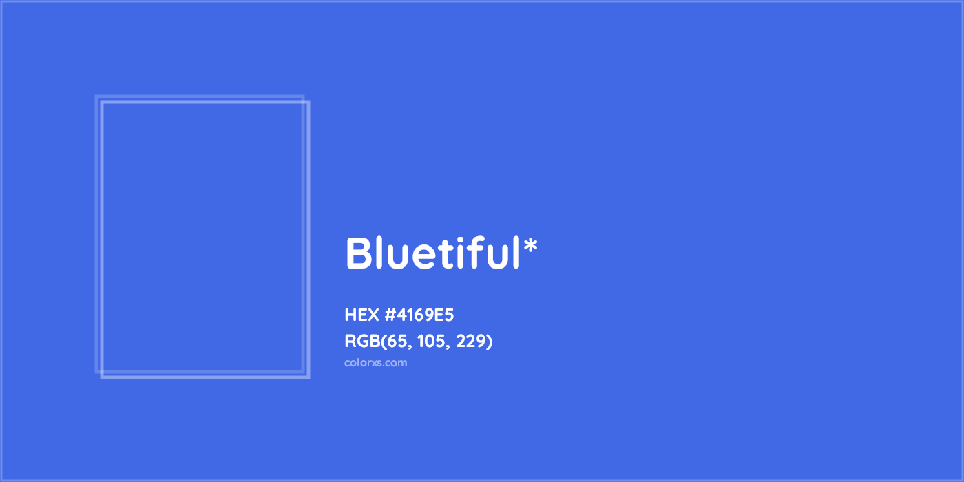 HEX #4169E5 Color Name, Color Code, Palettes, Similar Paints, Images