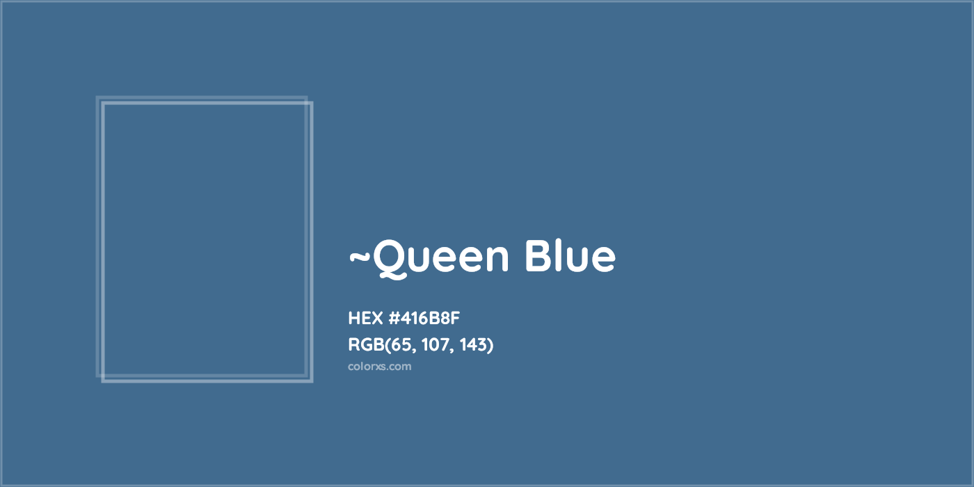 HEX #416B8F Color Name, Color Code, Palettes, Similar Paints, Images