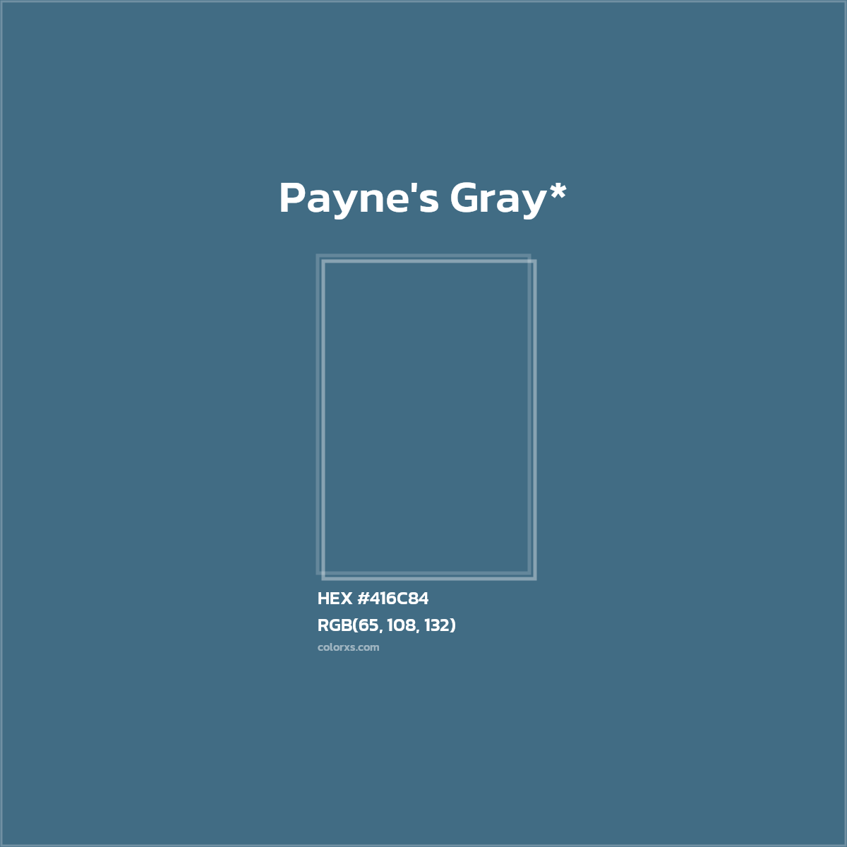 HEX #416C84 Color Name, Color Code, Palettes, Similar Paints, Images
