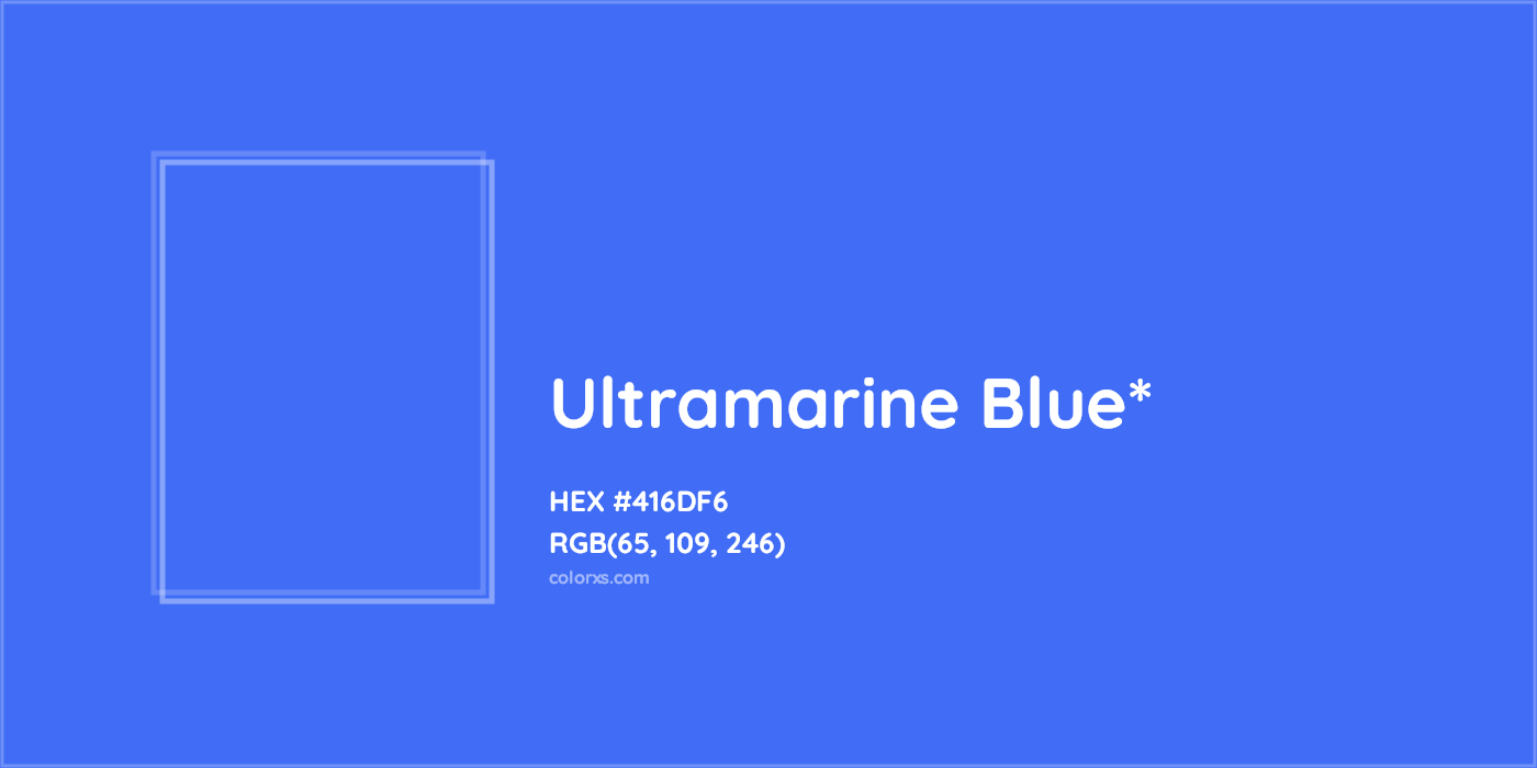 HEX #416DF6 Color Name, Color Code, Palettes, Similar Paints, Images