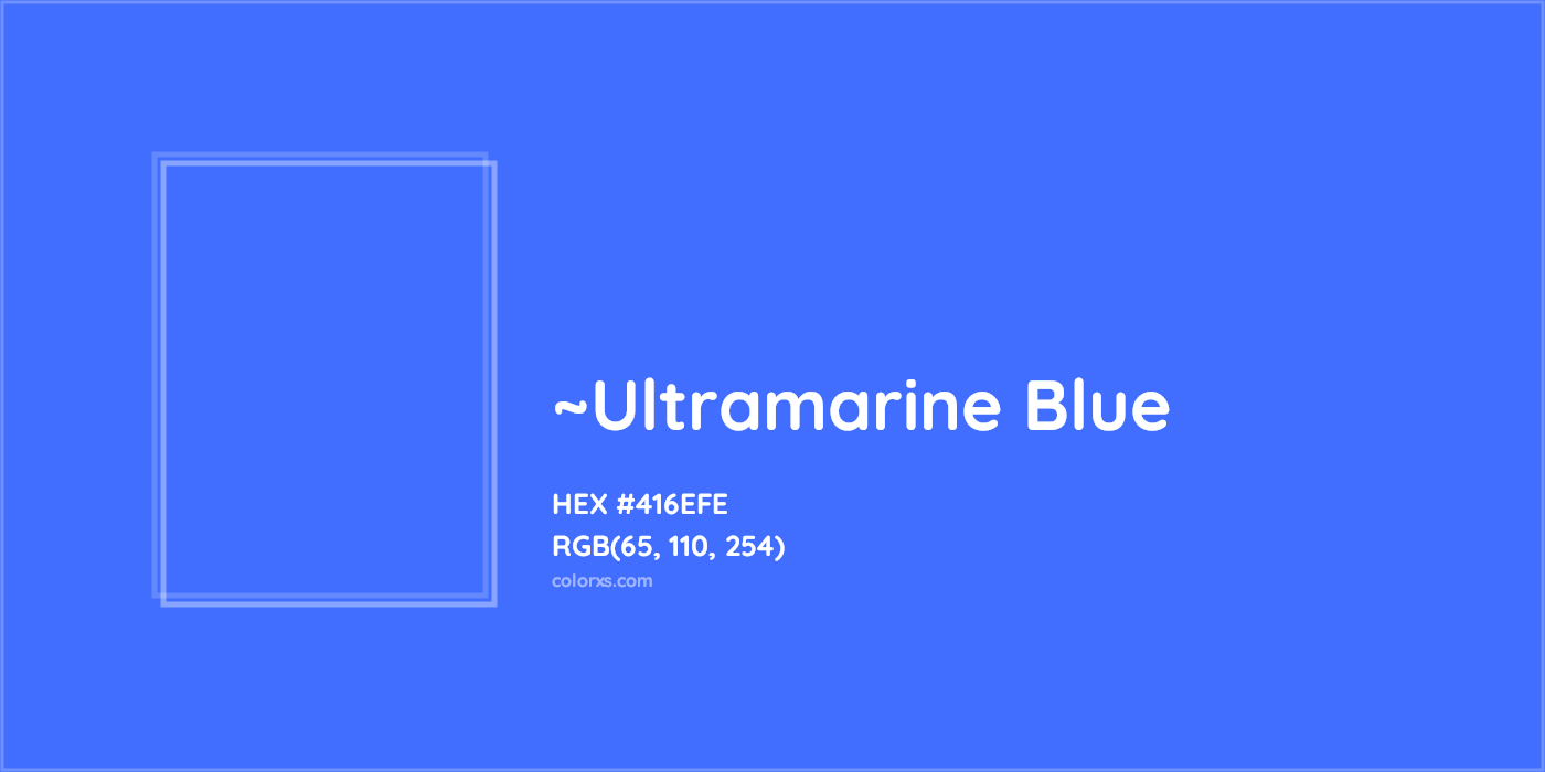 HEX #416EFE Color Name, Color Code, Palettes, Similar Paints, Images