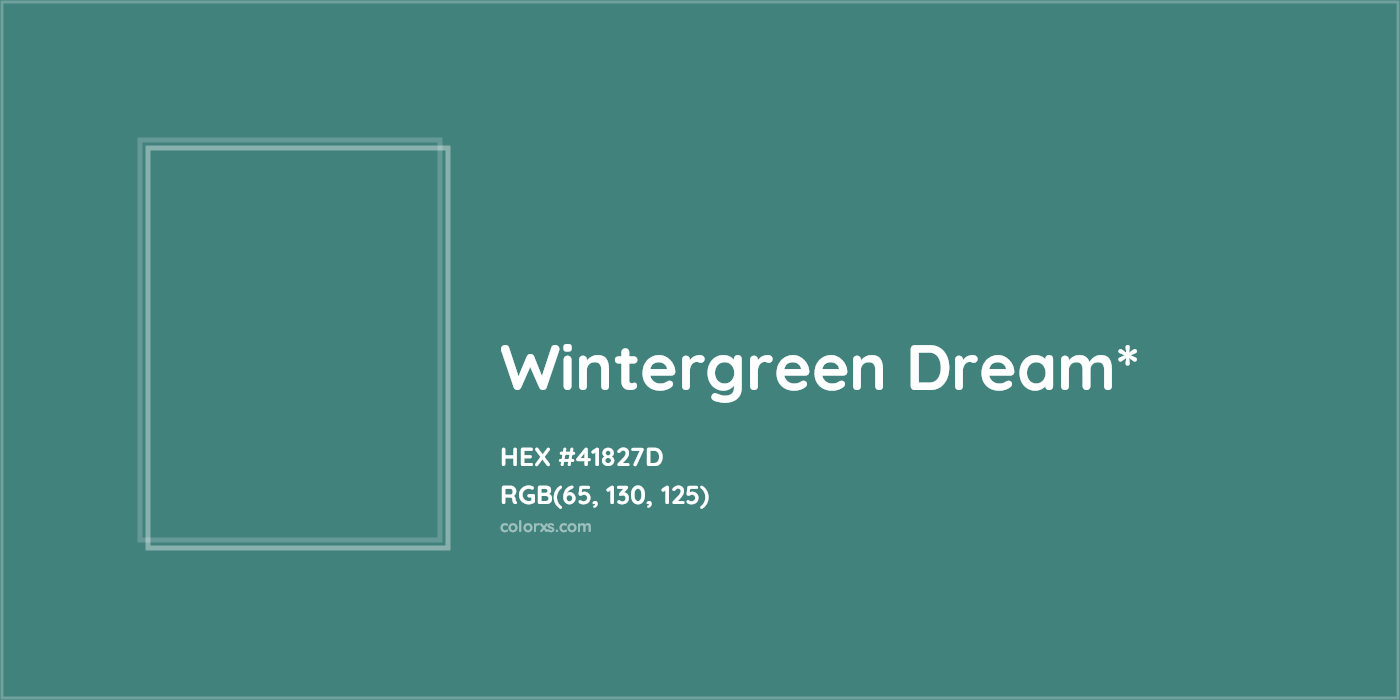 HEX #41827D Color Name, Color Code, Palettes, Similar Paints, Images