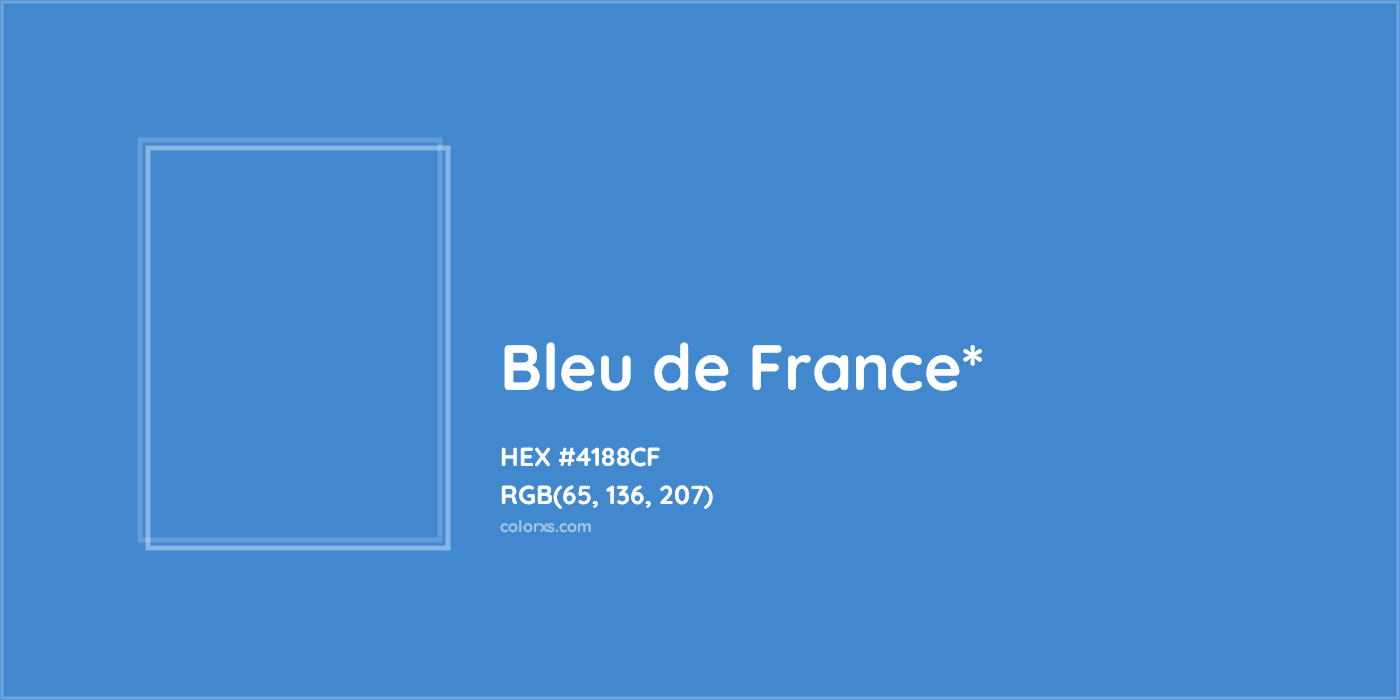 HEX #4188CF Color Name, Color Code, Palettes, Similar Paints, Images