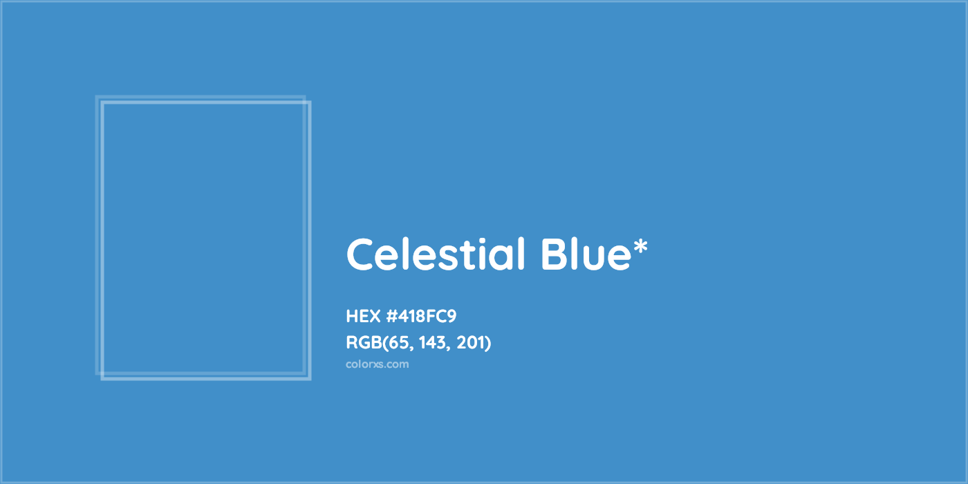 HEX #418FC9 Color Name, Color Code, Palettes, Similar Paints, Images