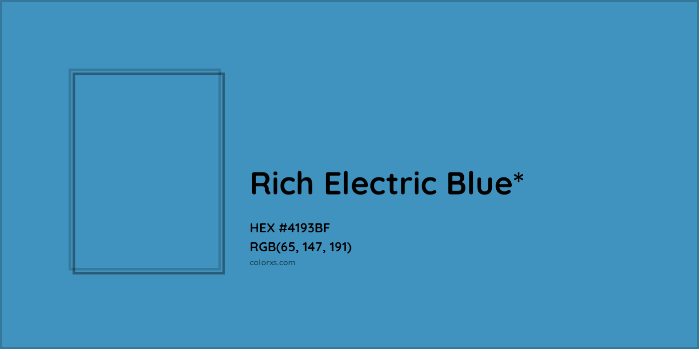 HEX #4193BF Color Name, Color Code, Palettes, Similar Paints, Images