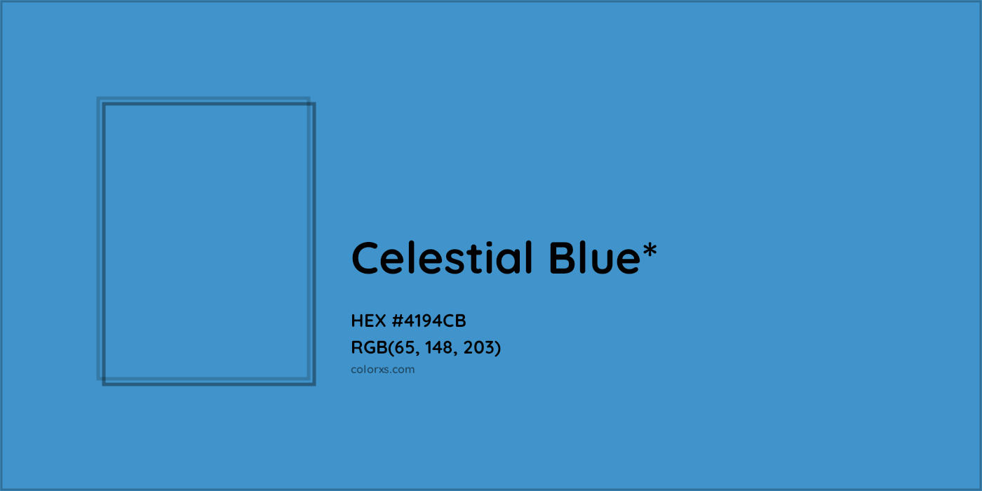 HEX #4194CB Color Name, Color Code, Palettes, Similar Paints, Images