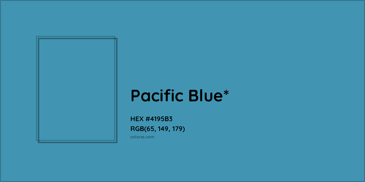 HEX #4195B3 Color Name, Color Code, Palettes, Similar Paints, Images