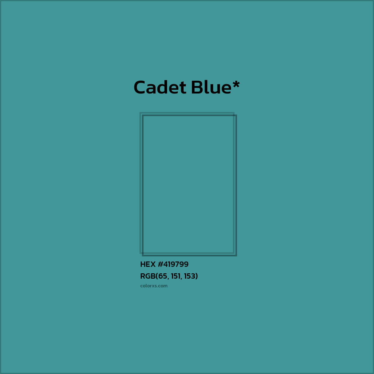 HEX #419799 Color Name, Color Code, Palettes, Similar Paints, Images