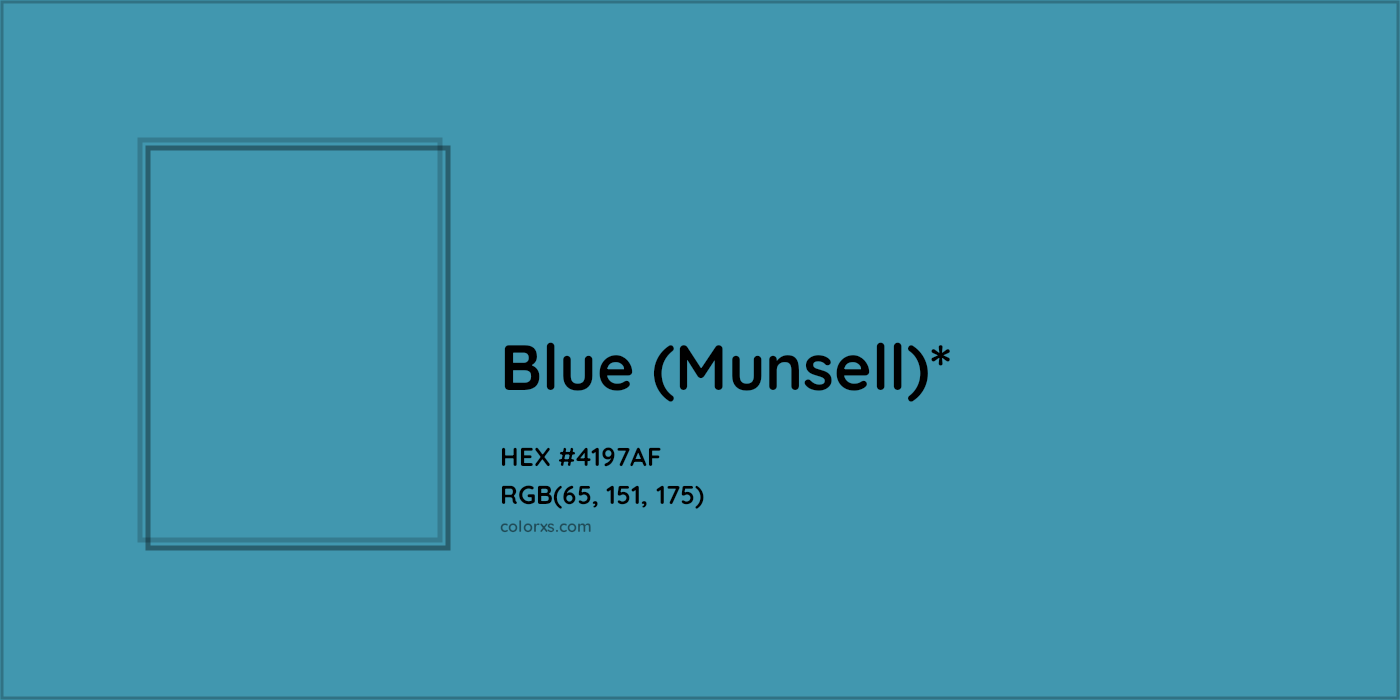 HEX #4197AF Color Name, Color Code, Palettes, Similar Paints, Images