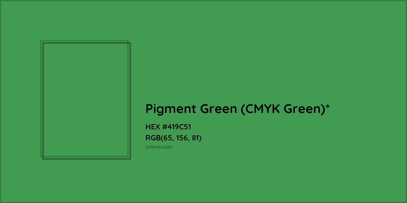 HEX #419C51 Color Name, Color Code, Palettes, Similar Paints, Images