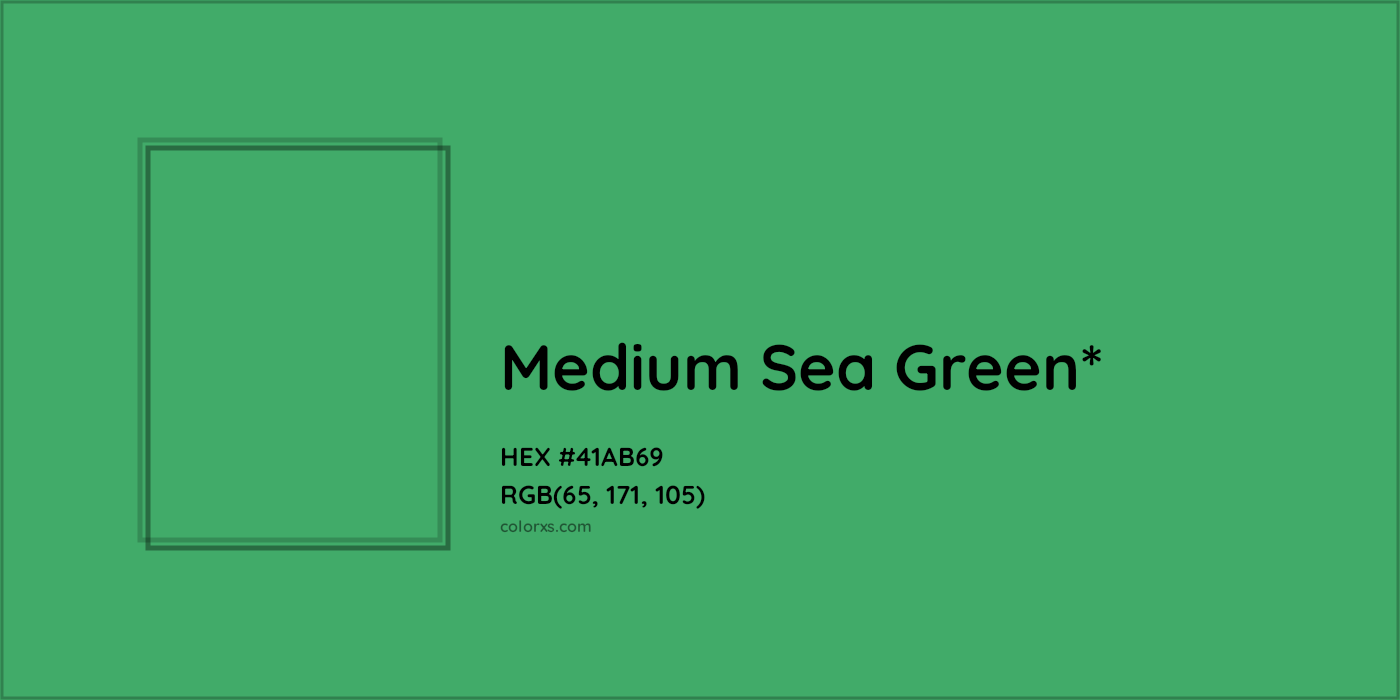 HEX #41AB69 Color Name, Color Code, Palettes, Similar Paints, Images