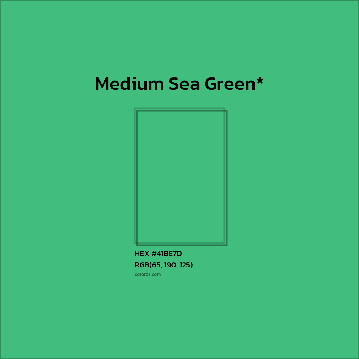 HEX #41BE7D Color Name, Color Code, Palettes, Similar Paints, Images