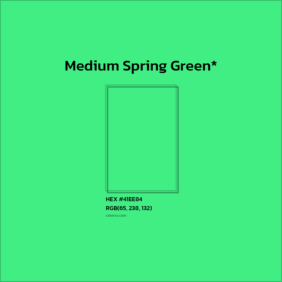 HEX #41EE84 Color Name, Color Code, Palettes, Similar Paints, Images