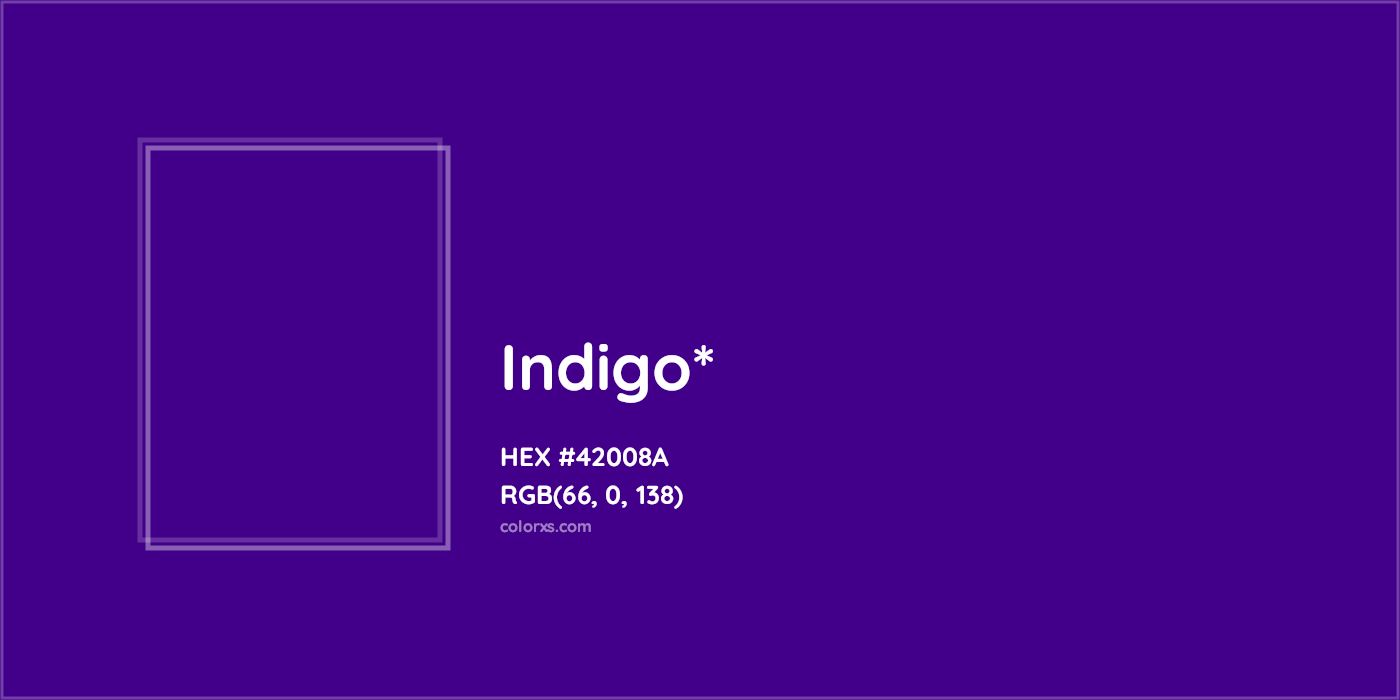 HEX #42008A Color Name, Color Code, Palettes, Similar Paints, Images