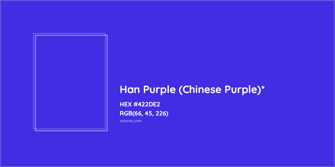 HEX #422DE2 Color Name, Color Code, Palettes, Similar Paints, Images