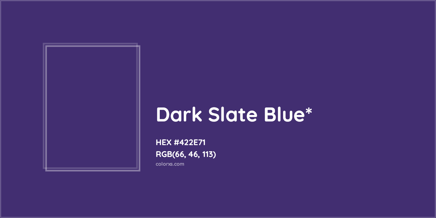 HEX #422E71 Color Name, Color Code, Palettes, Similar Paints, Images