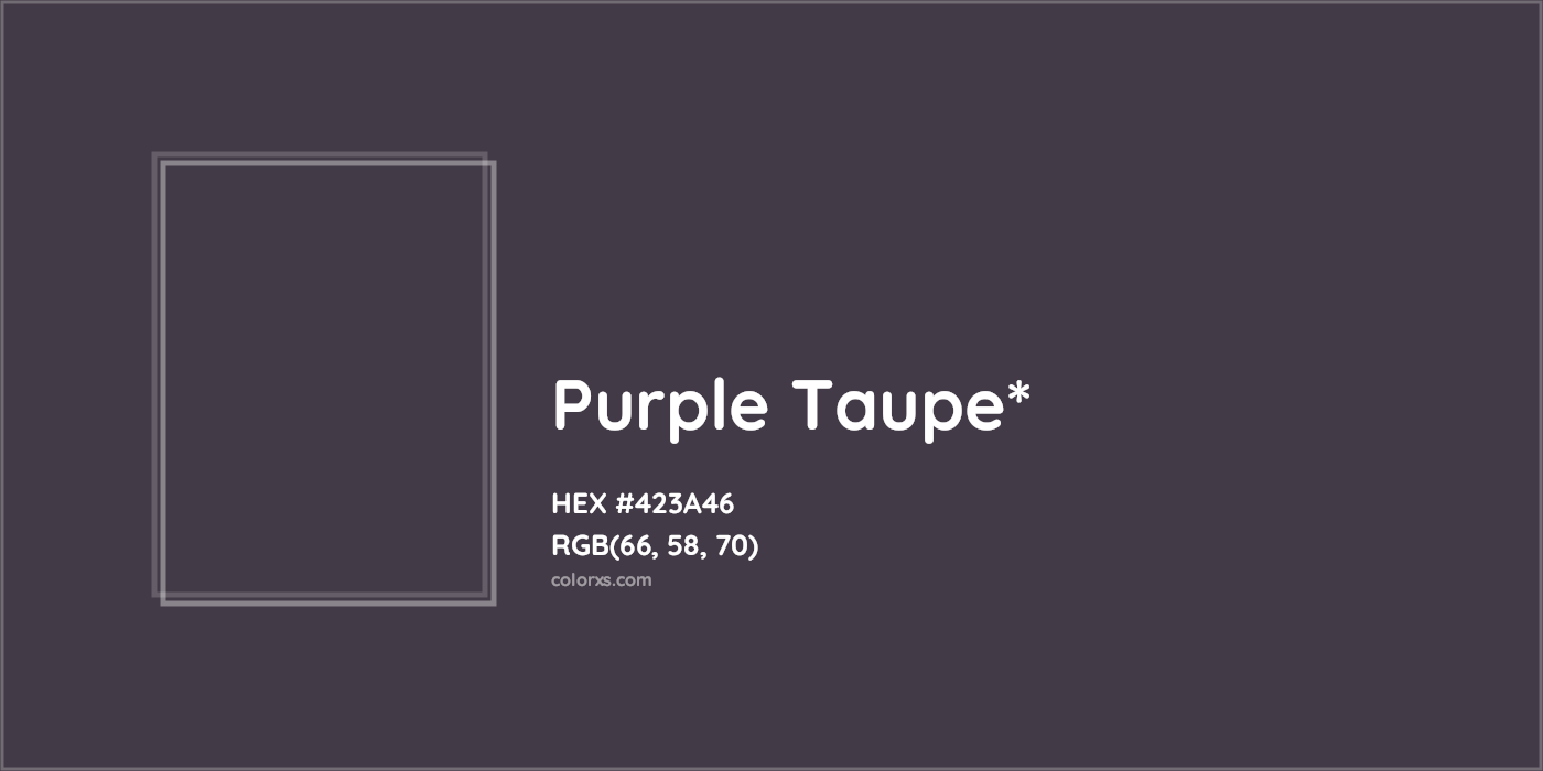 HEX #423A46 Color Name, Color Code, Palettes, Similar Paints, Images
