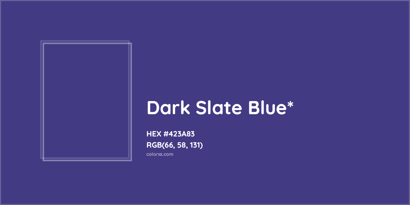 HEX #423A83 Color Name, Color Code, Palettes, Similar Paints, Images