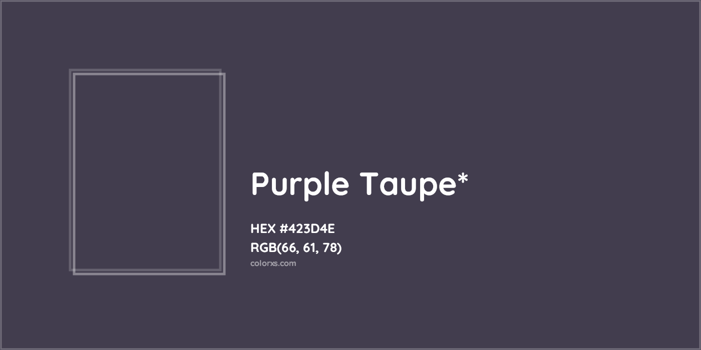 HEX #423D4E Color Name, Color Code, Palettes, Similar Paints, Images