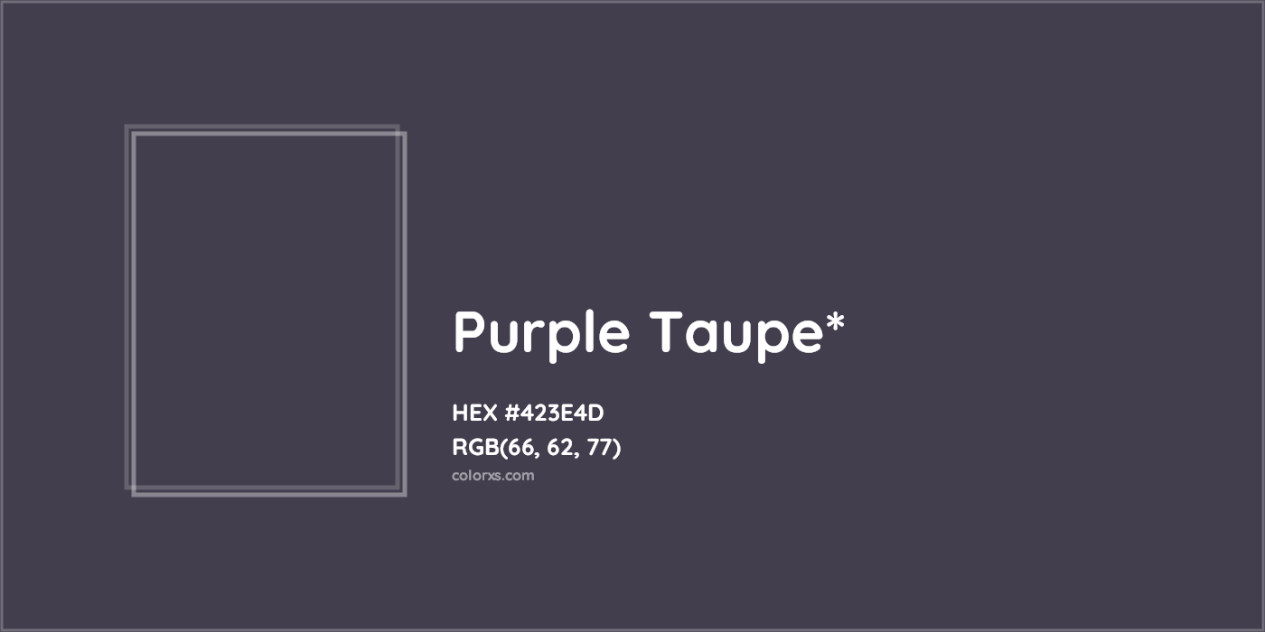 HEX #423E4D Color Name, Color Code, Palettes, Similar Paints, Images