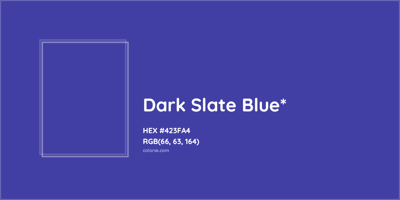 HEX #423FA4 Color Name, Color Code, Palettes, Similar Paints, Images
