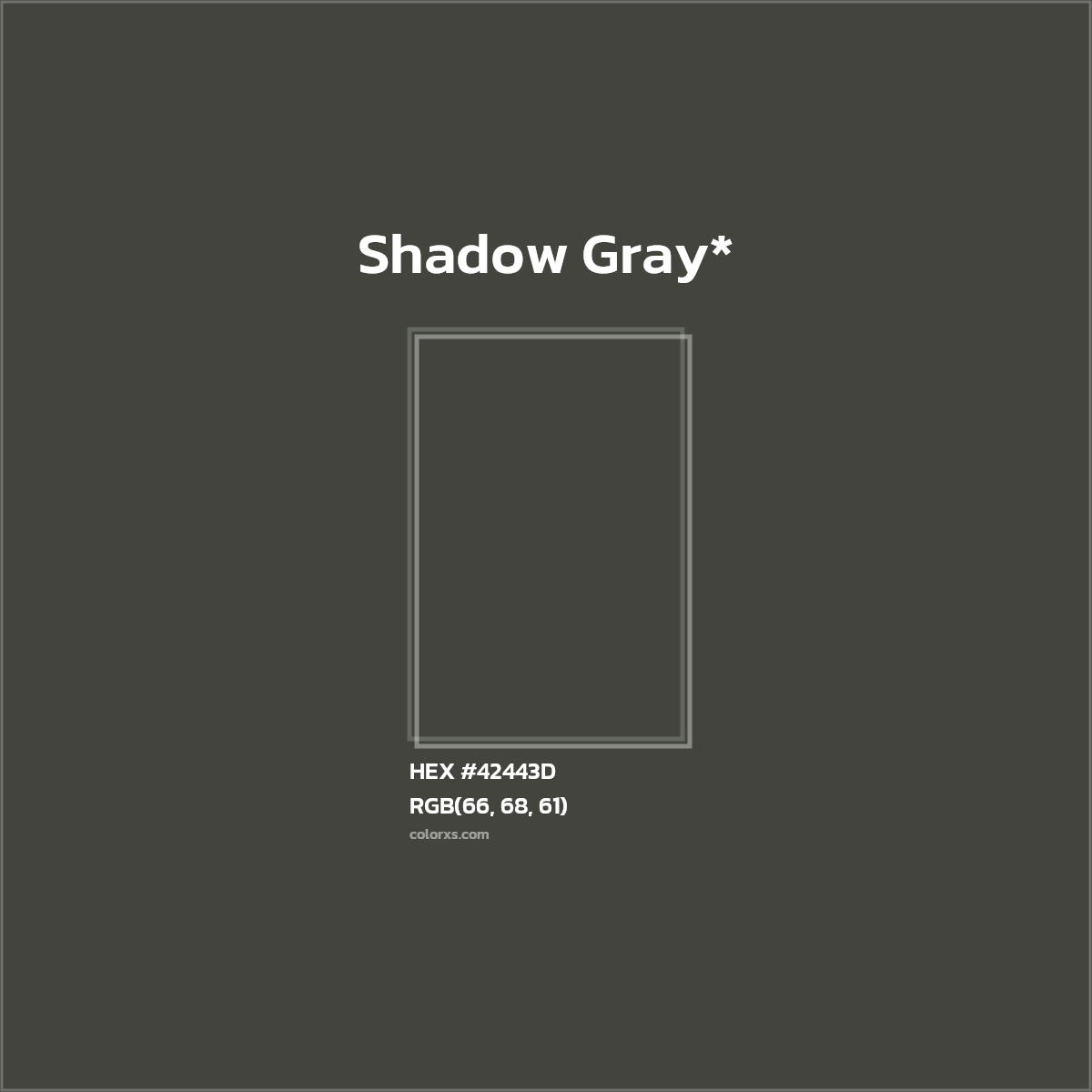 HEX #42443D Color Name, Color Code, Palettes, Similar Paints, Images