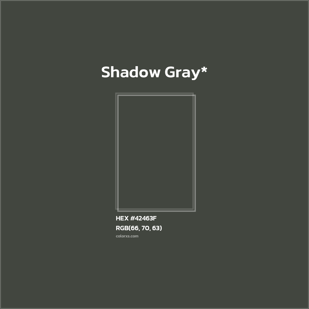 HEX #42463F Color Name, Color Code, Palettes, Similar Paints, Images