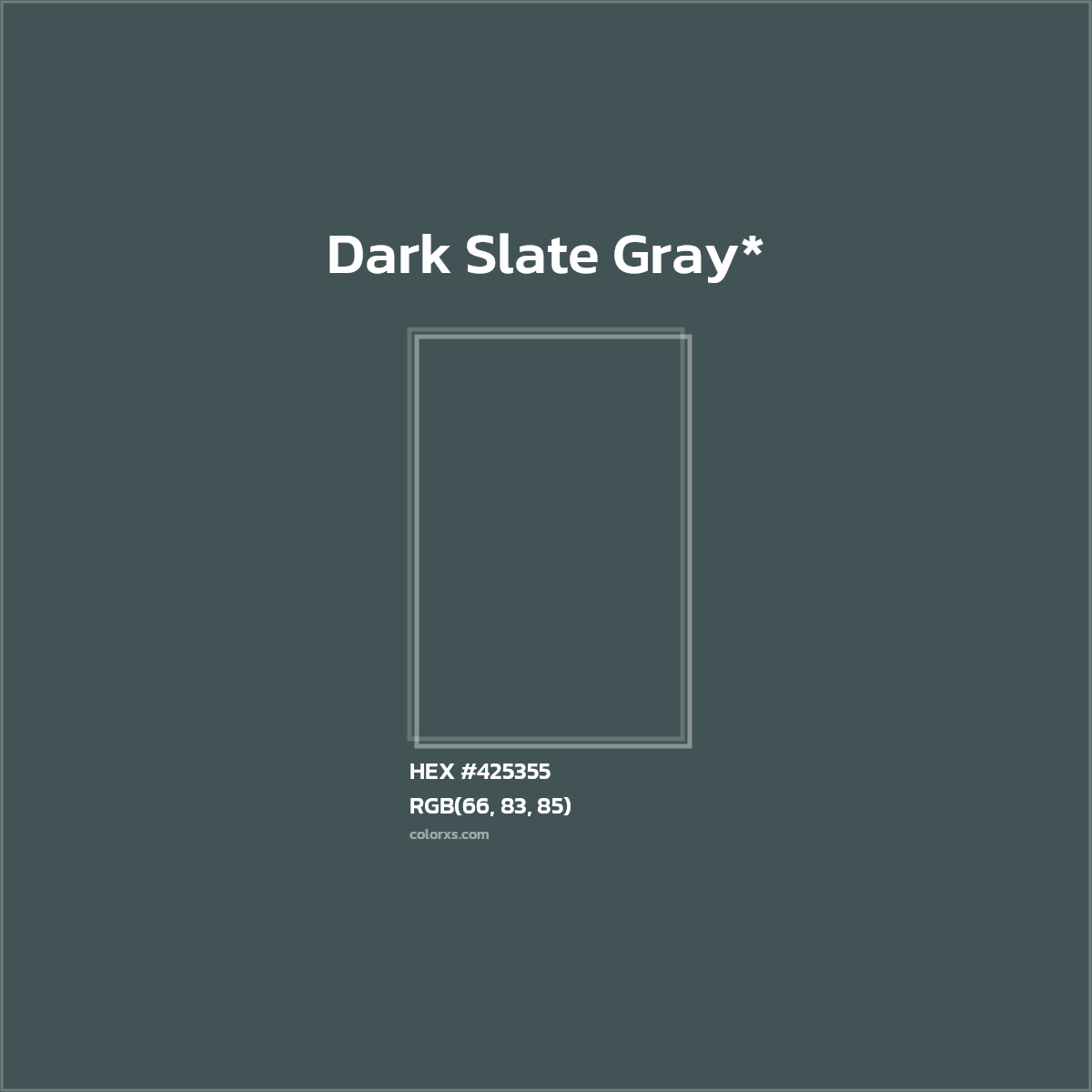 HEX #425355 Color Name, Color Code, Palettes, Similar Paints, Images