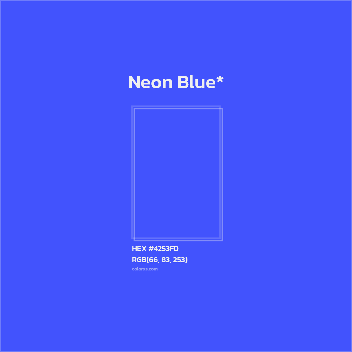 HEX #4253FD Color Name, Color Code, Palettes, Similar Paints, Images