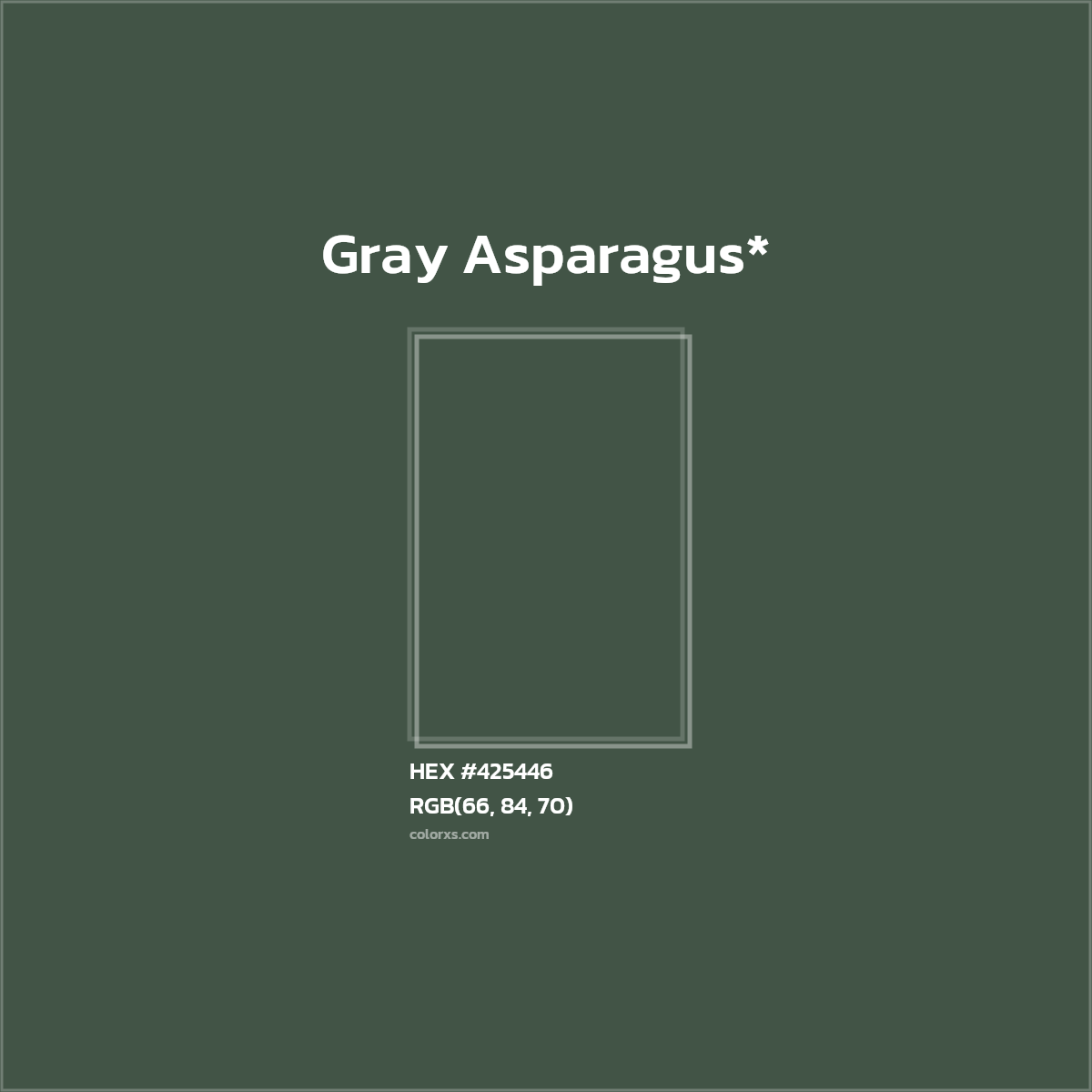 HEX #425446 Color Name, Color Code, Palettes, Similar Paints, Images