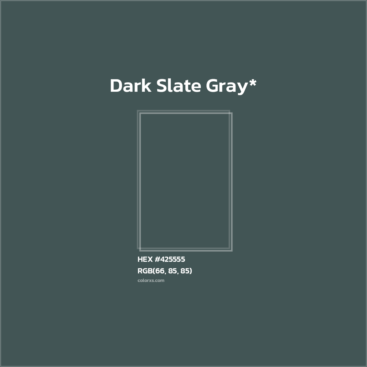 HEX #425555 Color Name, Color Code, Palettes, Similar Paints, Images