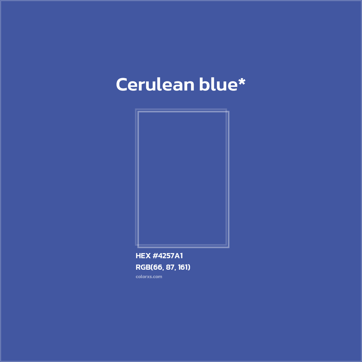 HEX #4257A1 Color Name, Color Code, Palettes, Similar Paints, Images