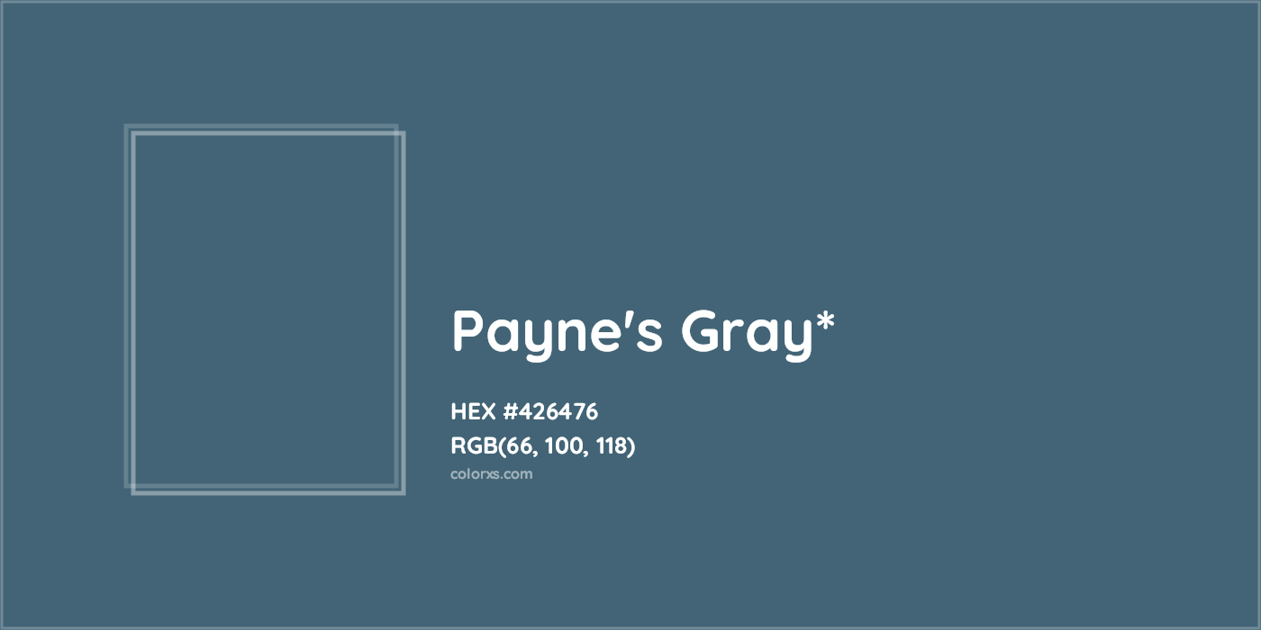 HEX #426476 Color Name, Color Code, Palettes, Similar Paints, Images