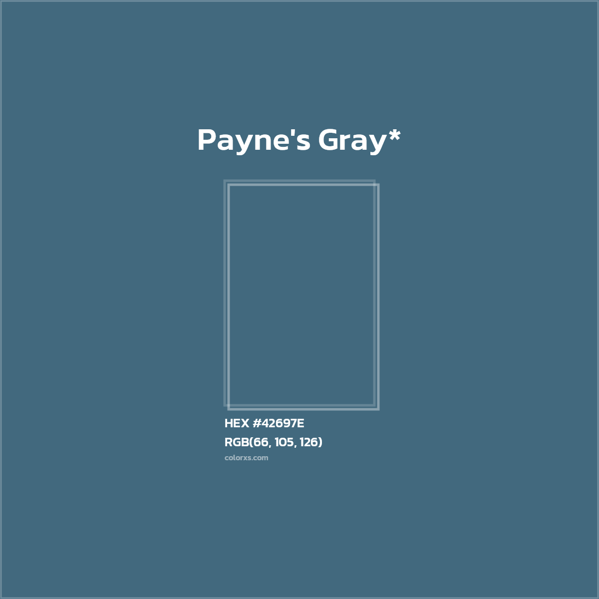 HEX #42697E Color Name, Color Code, Palettes, Similar Paints, Images
