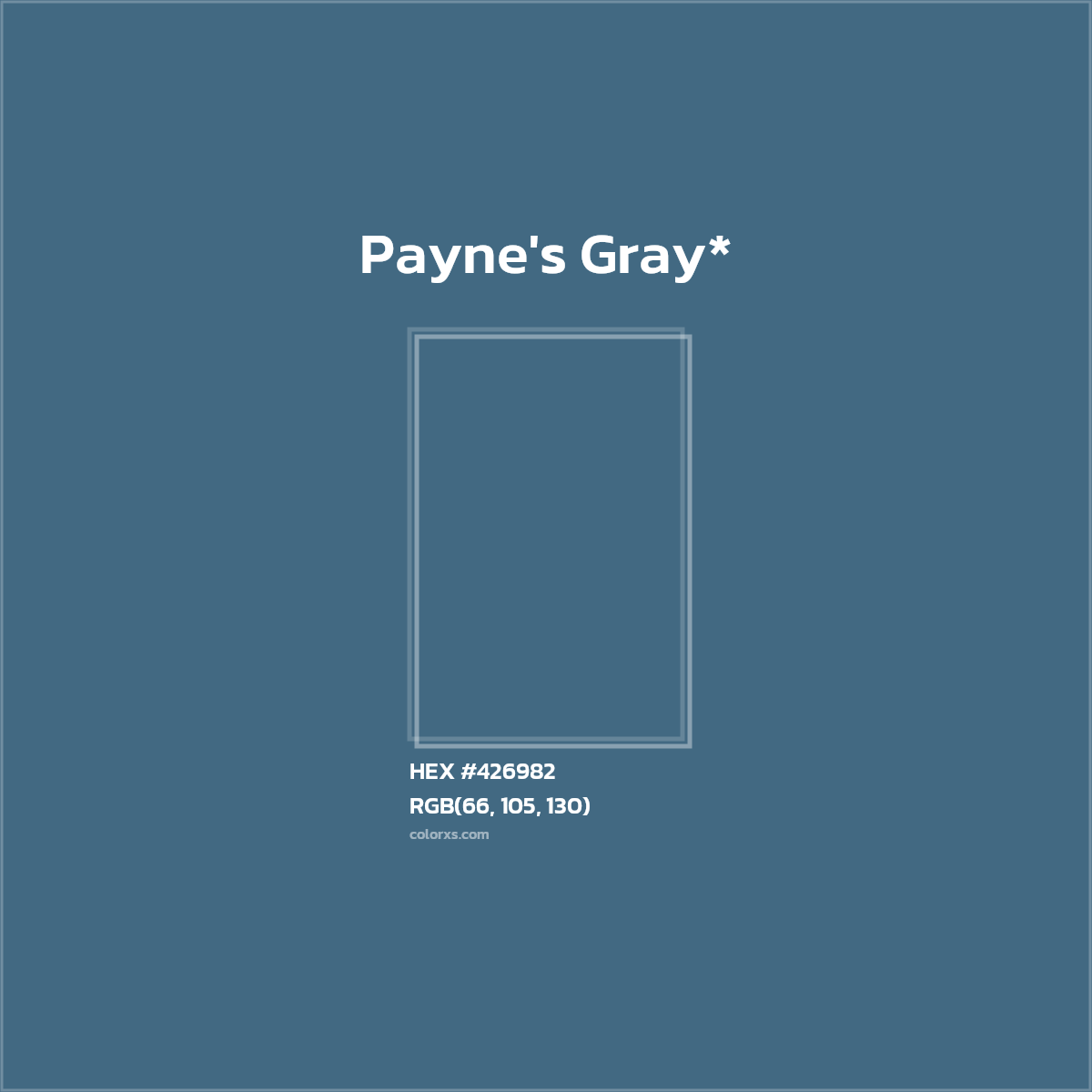 HEX #426982 Color Name, Color Code, Palettes, Similar Paints, Images