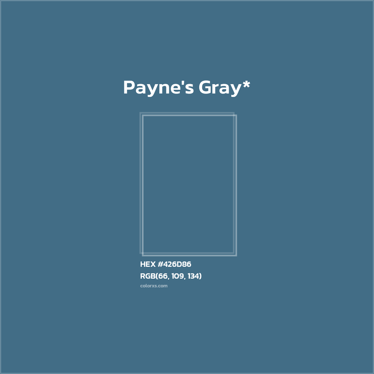 HEX #426D86 Color Name, Color Code, Palettes, Similar Paints, Images