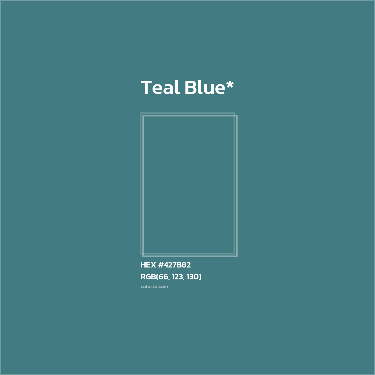 HEX #427B82 Color Name, Color Code, Palettes, Similar Paints, Images