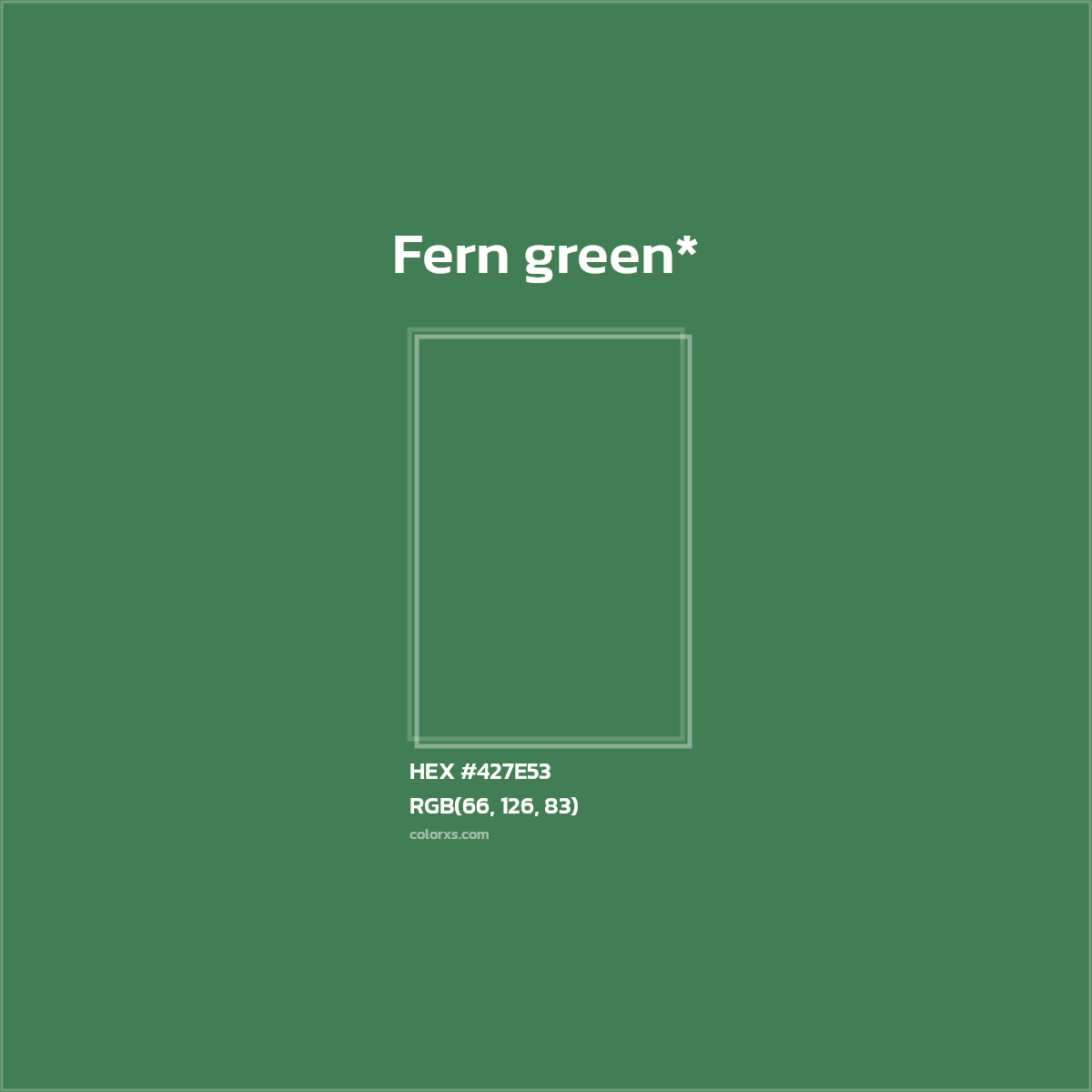 HEX #427E53 Color Name, Color Code, Palettes, Similar Paints, Images