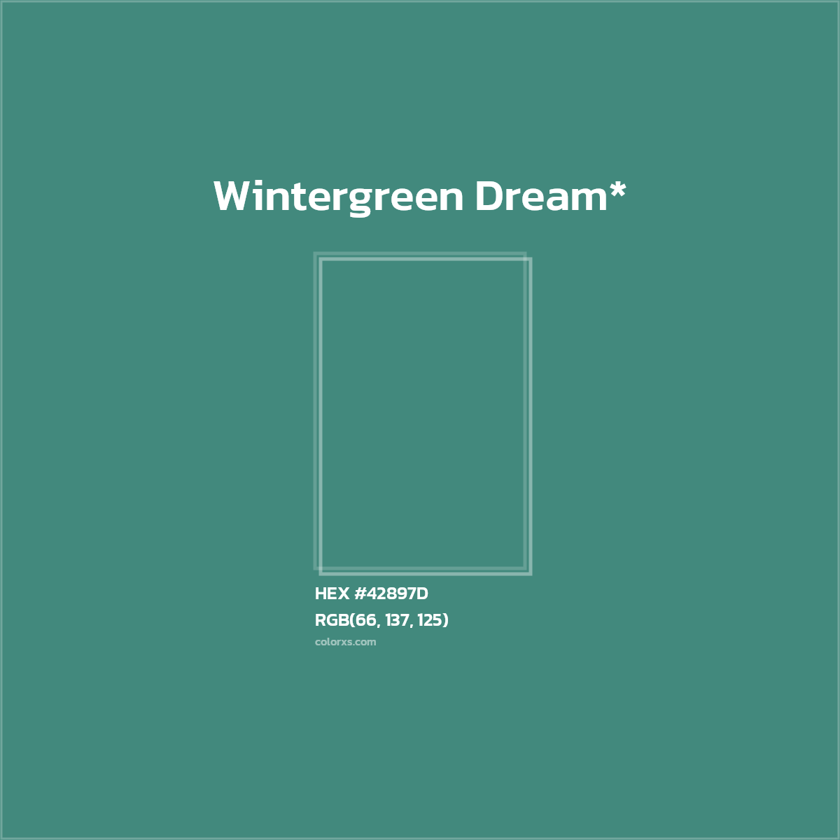 HEX #42897D Color Name, Color Code, Palettes, Similar Paints, Images
