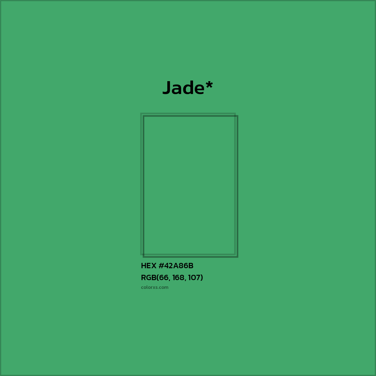 HEX #42A86B Color Name, Color Code, Palettes, Similar Paints, Images
