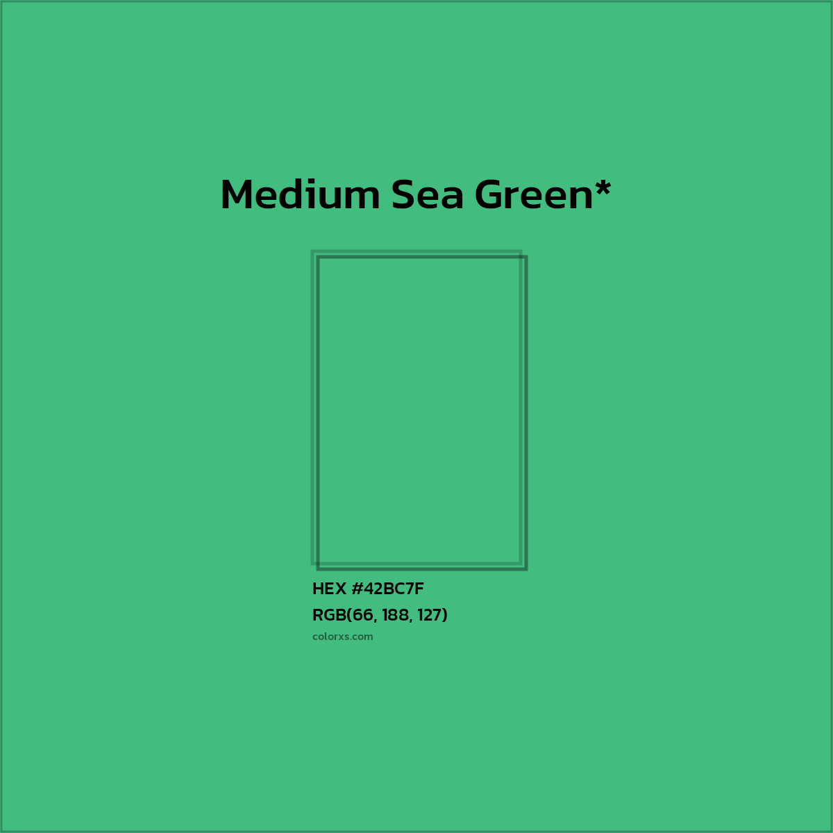 HEX #42BC7F Color Name, Color Code, Palettes, Similar Paints, Images