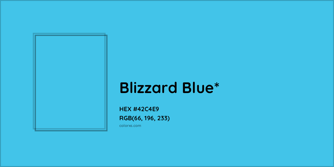 HEX #42C4E9 Color Name, Color Code, Palettes, Similar Paints, Images