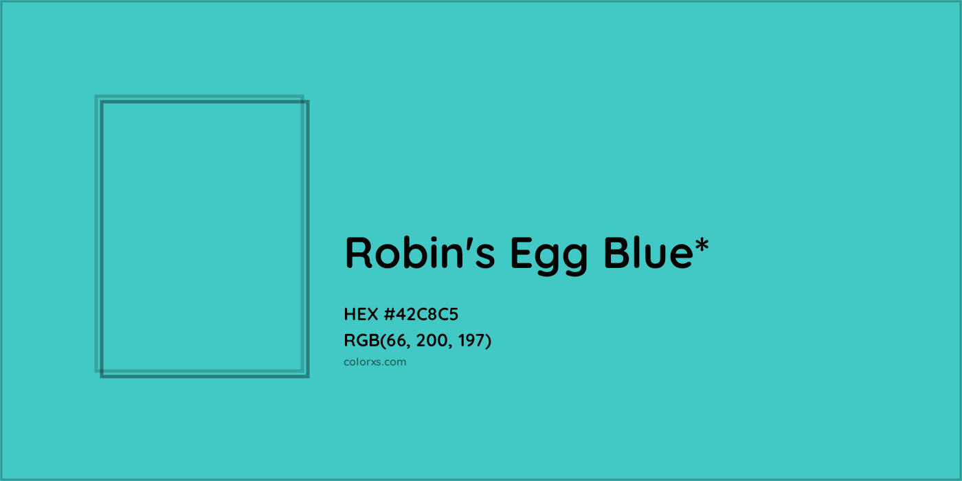 HEX #42C8C5 Color Name, Color Code, Palettes, Similar Paints, Images