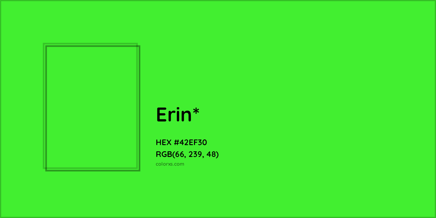 HEX #42EF30 Color Name, Color Code, Palettes, Similar Paints, Images