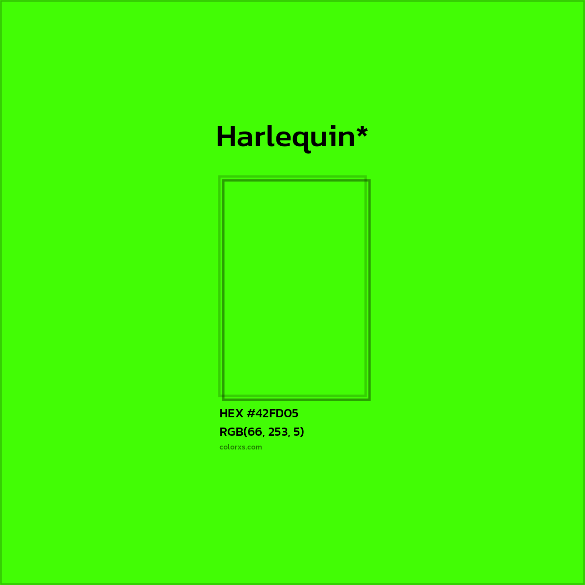 HEX #42FD05 Color Name, Color Code, Palettes, Similar Paints, Images
