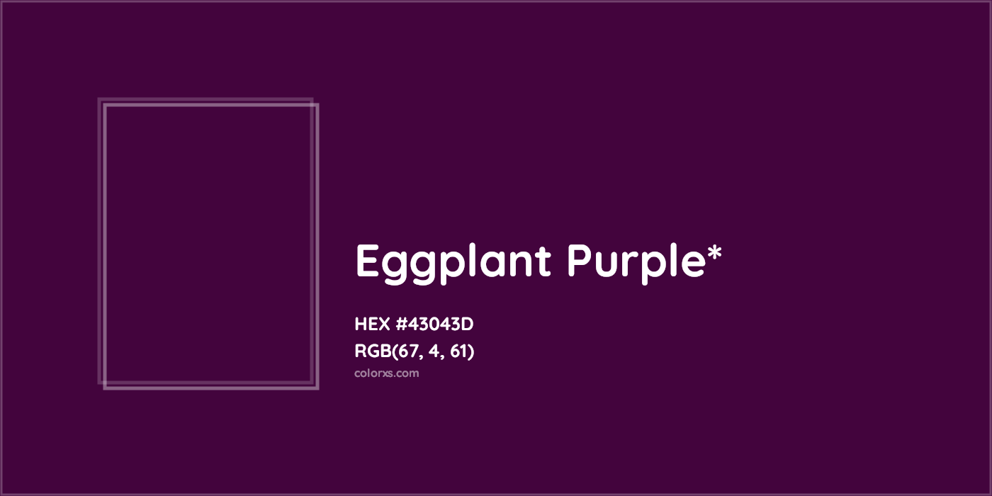 HEX #43043D Color Name, Color Code, Palettes, Similar Paints, Images