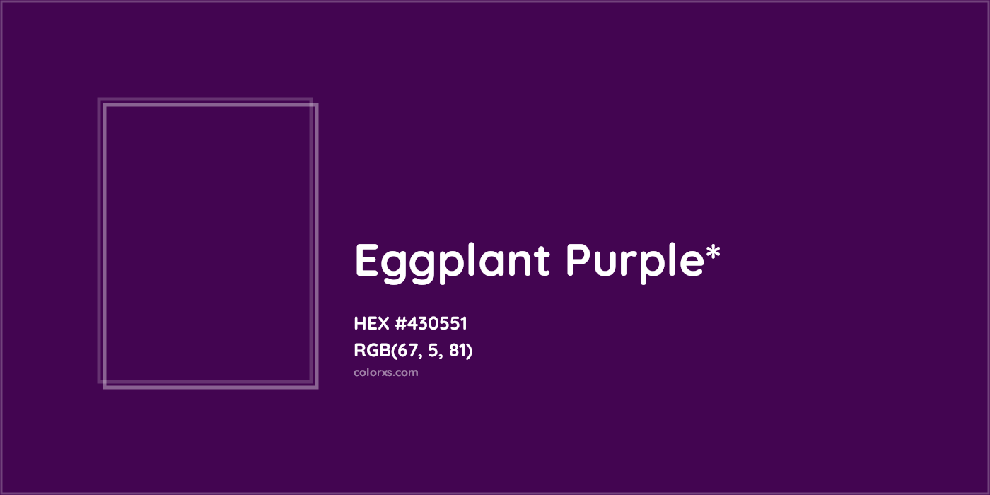 HEX #430551 Color Name, Color Code, Palettes, Similar Paints, Images